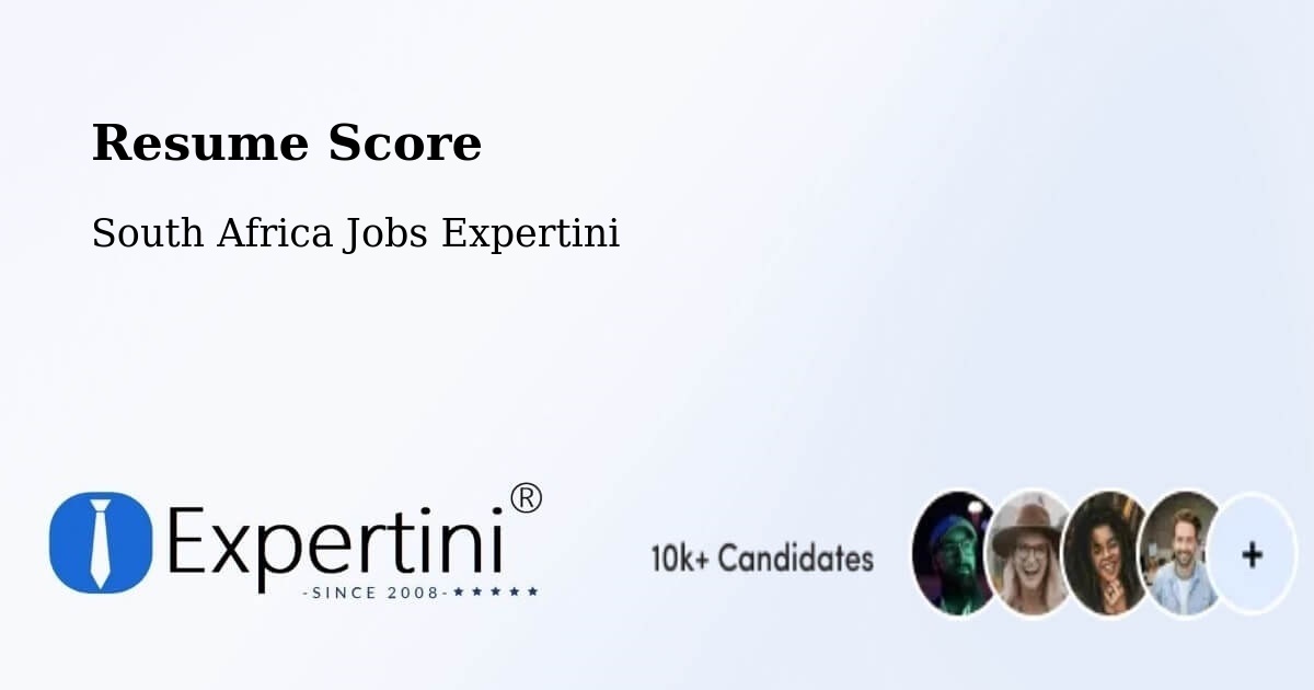 Resume Score - South Africa Jobs Expertini